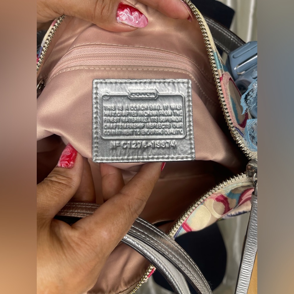 Coach Multicolor Circle Pattern Shoulder Bag - image 5